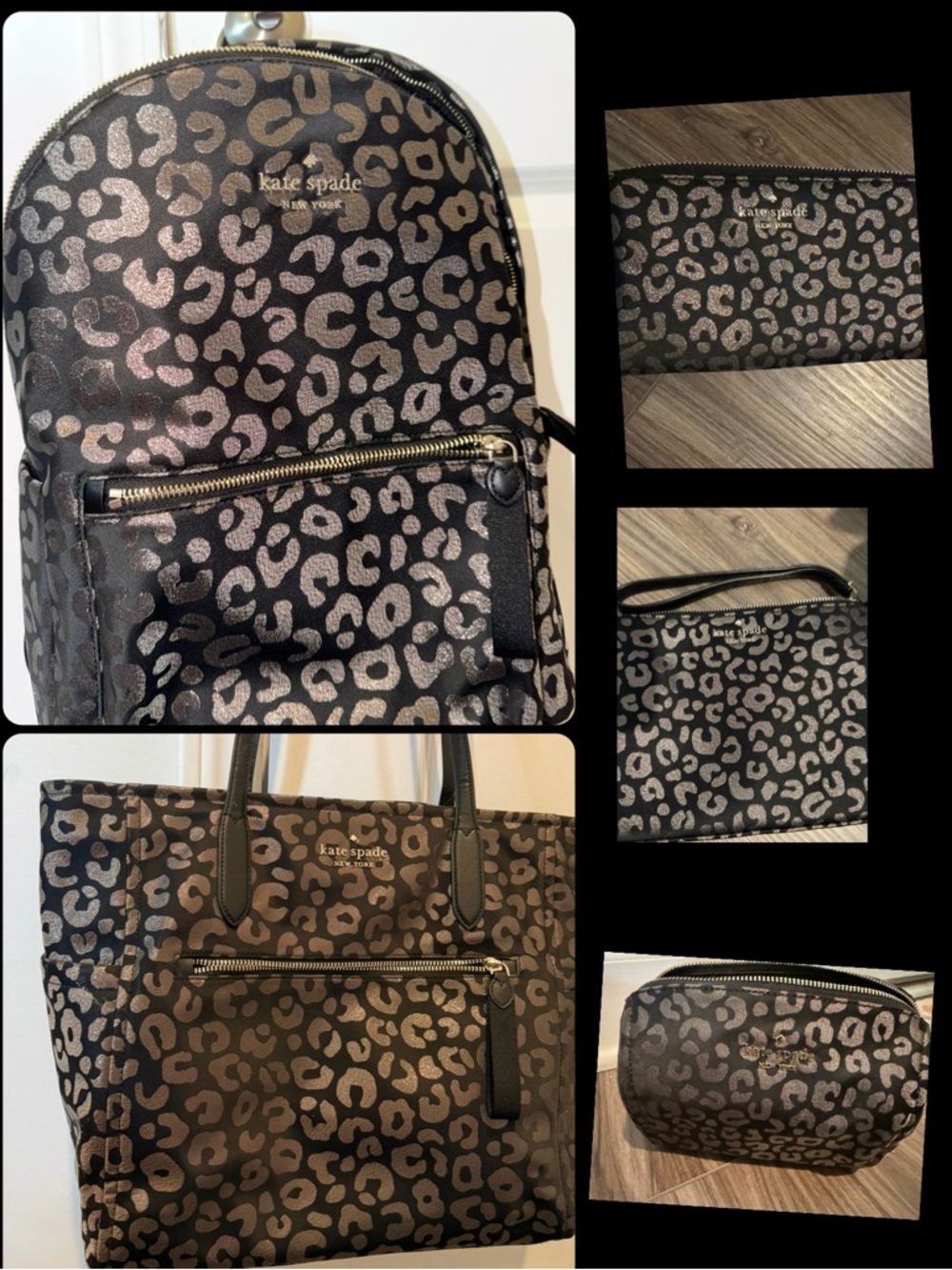 kate spade Leopard SET of 5